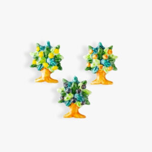 Calamita in ceramica di Albero della Vita: Ulivo, Arancio e Limone
