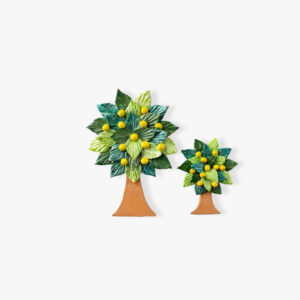 Albero della vita in ceramica smaltata: Limone, Ulivo e Arancio