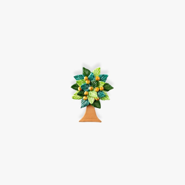 Calamita in ceramica di Albero della Vita: Ulivo, Arancio e Limone - immagine 4