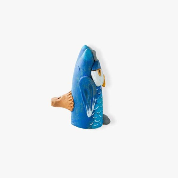 Fischietto Civetta in terracotta 12 cm - immagine 3