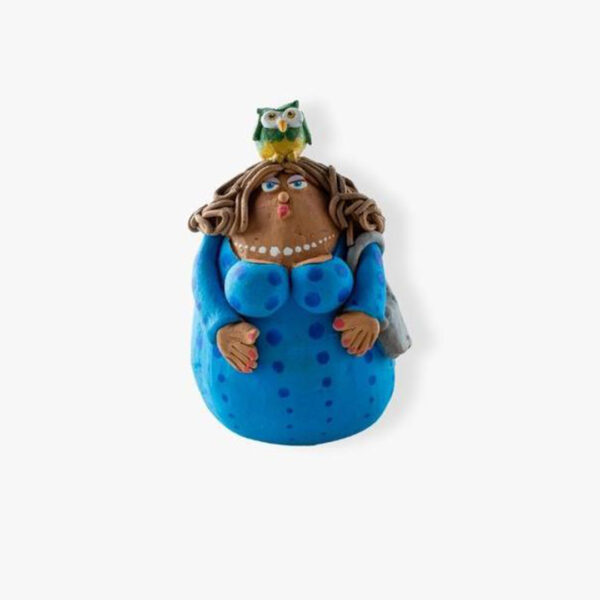 Fischietto pupa in terracotta 12 cm - immagine 2