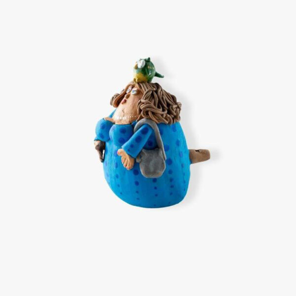 Fischietto pupa in terracotta 12 cm - immagine 3